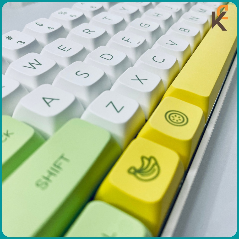 Nút Bàn Phím cơ Keycap Banana Chuối PBT XDA Dành Cho Bàn Phím Cơ