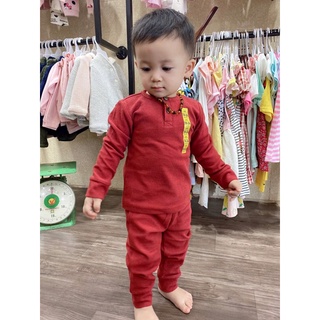 Bộ nỉ len tăm bé trai- bé gái cuppy cake cho bé hàng vnxk