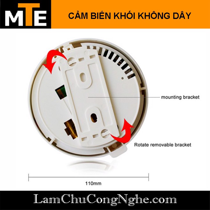 Đầu báo cháy 4in1 báo khói giao tiếp không dây RF 315Mhz