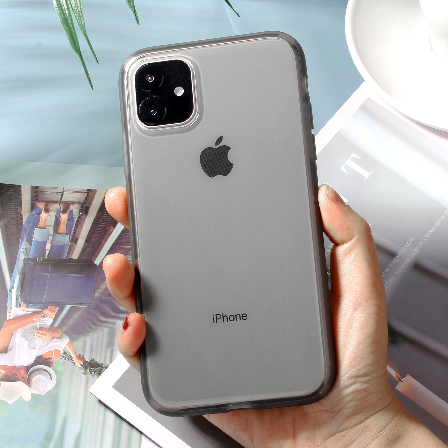 Màu thuần i Iphone 12 12 PRO MAX / 12MINI / 11PRO MAX XS MAX XR 7P 8P 7/8 / hộp đựng điện thoại mềm trong suốt