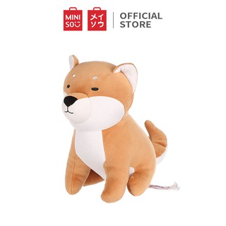 Chó Shiba nhồi bông Miniso dáng ngồi (Nâu) - Hàng chính hãng