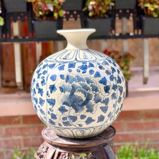 Bình hút lộc, lọ hoa hút lộc  decor đẹp men rạn cổ gốm sứ bát tràng