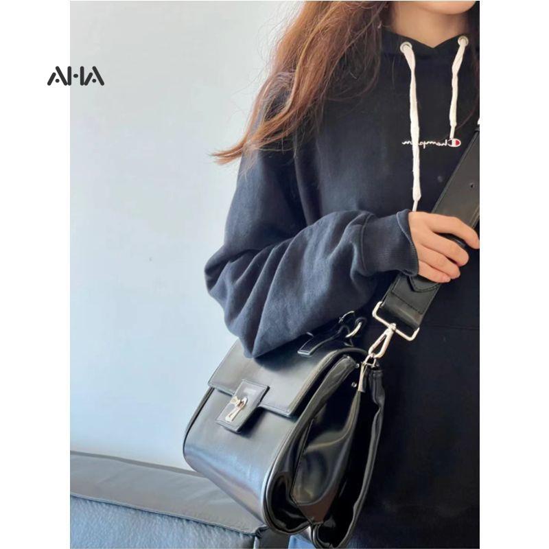 Túi xách tay đeo vai AHA OFFICIAL cỡ lớn phong cách retro dễ phối đồ thời trang mới trẻ trung