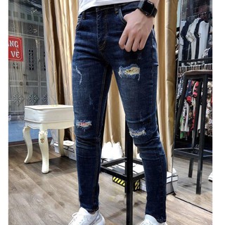 Quần Jean Nam ts92 Quần Jean Nam Rách Jean Nam Wash rách phong cách Hàn Quốc
