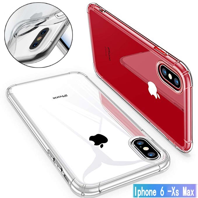 Ốp điện thoại mềm trong suốt cho iPhone XS Max XR XS X 8 7 6