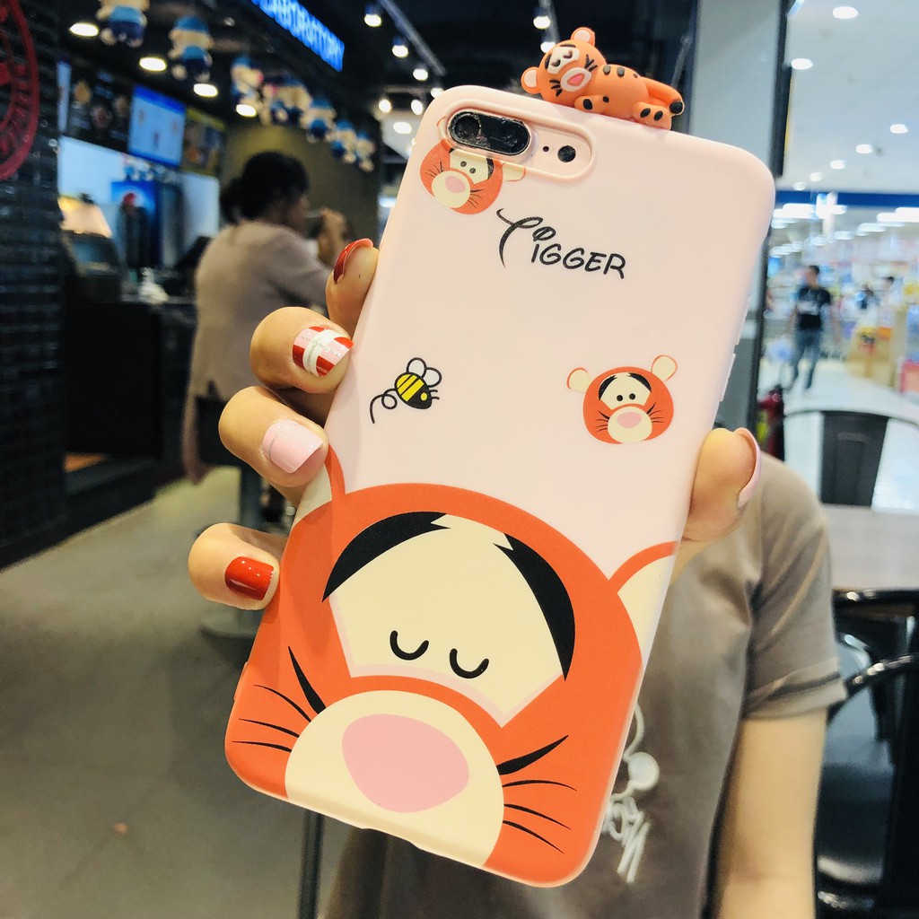 [ IPHONE ] Ốp Lưng Silicon Pooh & Tiger - B083 | BigBuy360 - bigbuy360.vn