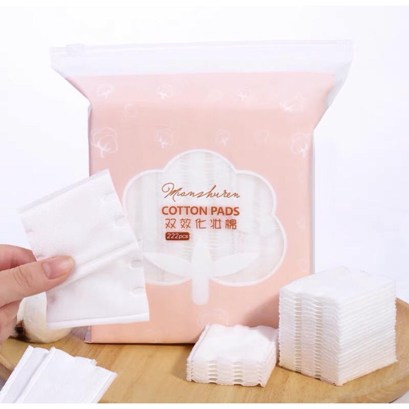 Bông tẩy trang Laneila hồng 222 miếng | BigBuy360 - bigbuy360.vn