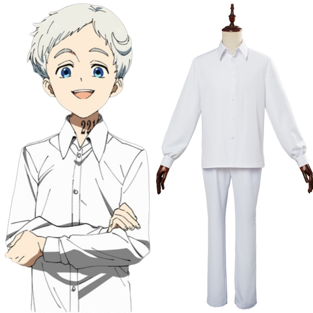 In Stock Anime The Promised Neverland Norman Ray Cosplay quần áo Halloween phục trang Halloween