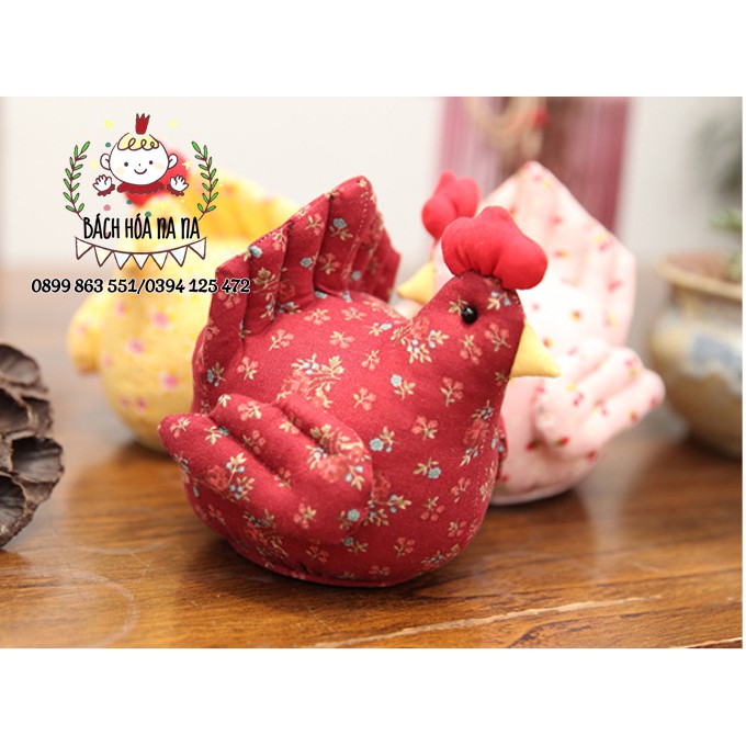 [CÓ SẴN 2021] DIY / BỘ KIT TỰ THÊU 2021 TÚI THƠM Gà Phong Thủy Cầu Bình An Phát Đạt - Nana shop Handmade