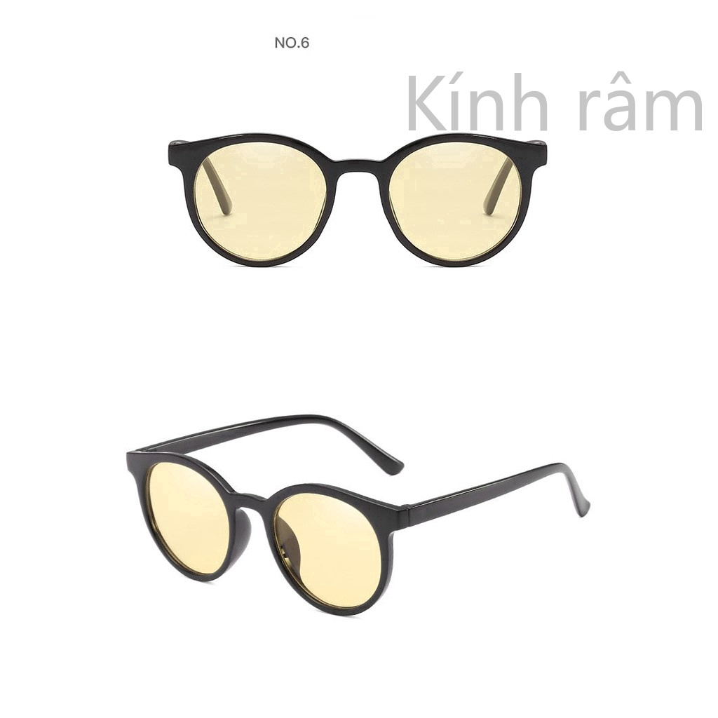 Kính mát tròng trong suốt phong cách Hàn Quốc thời trang