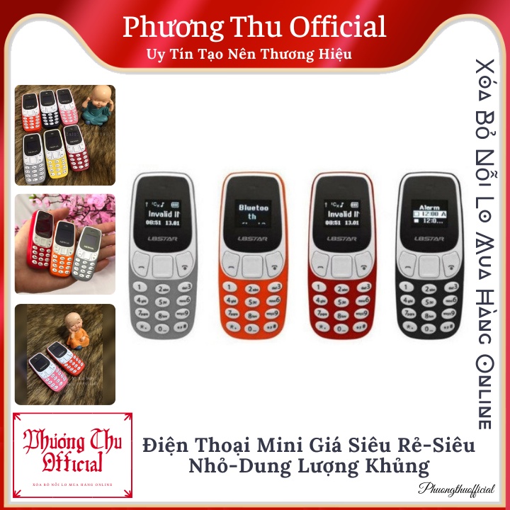 Điện Thoại Mini Gía Siêu Rẻ-Siêu Nhỏ-Dung Lượng Khủng-2 Sim 2 Sóng-Sóng Khỏe,Loa To,MP3,Thẻ Nhớ SD,Giả Giọng Nói