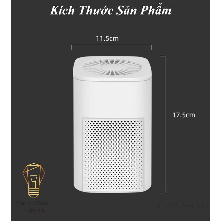 Máy Lọc Không Khí Mini Tạo Ion Âm Energy Green Lighting MK-11058 - Khử Mùi Thuốc Lá Trong Ôtô, Khử Mùi Nhà Vệ Sinh