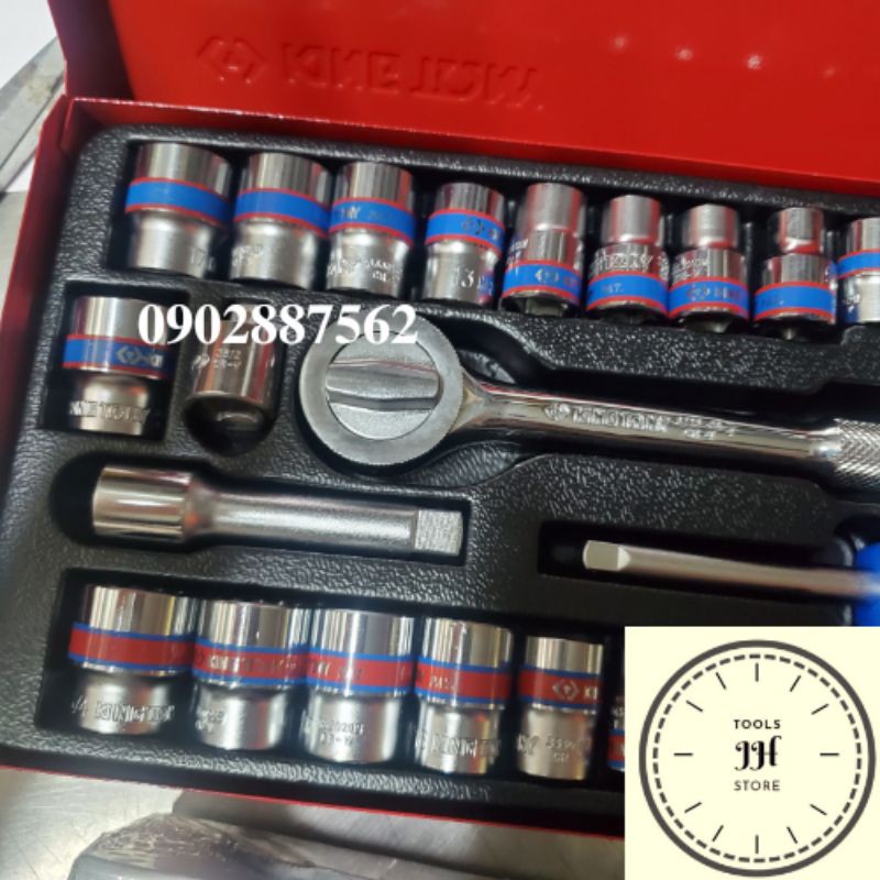 Bộ tuýp 39 chi tiết Kingtony 5032CR 1/4'' và 3/8