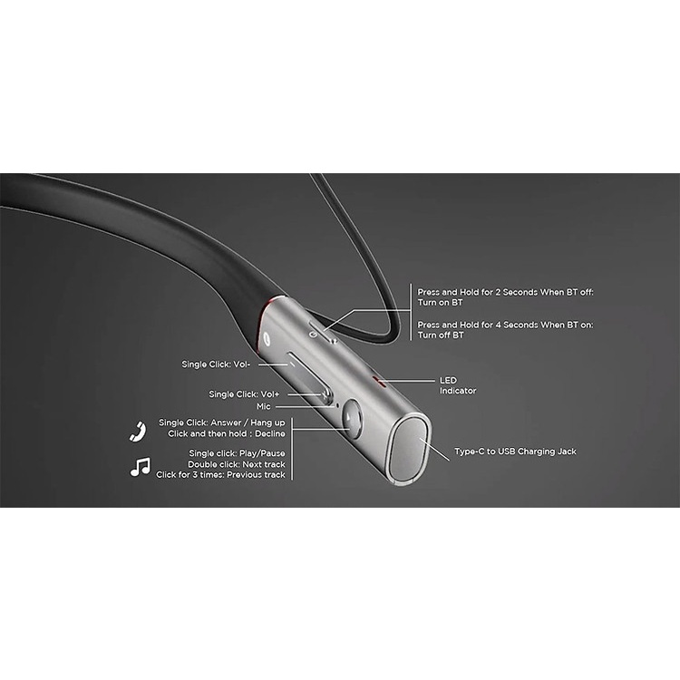 Tai nghe kiểu dáng thể thao khử tiếng ồn 1MORE Triple Driver BT In-ear Headphones E1001BT