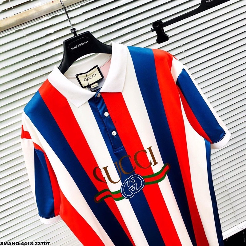 Áo Polo GC Nam In Logo Cực Đỉnh - Áo Polo GC Nam 3 Sọc Nhìn Mê Li