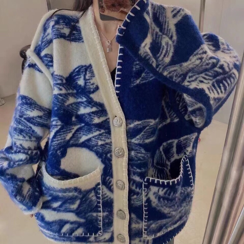 Áo khoác cardigan nữ free size mẫu mới thương hiệu thời trang Hermes HM cao cấp