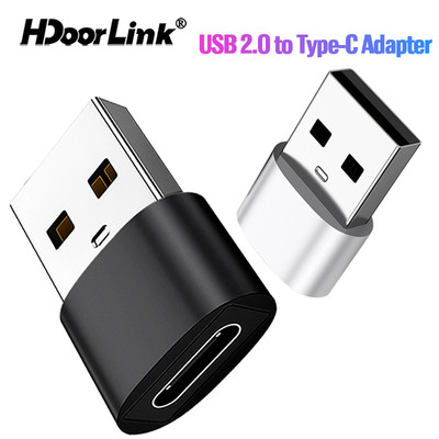 Đầu chuyển đổi HdoorLink USB 2.0 sang type-C sạc truyền dữ liệu tiêu chuẩn cho điện thoại di động
