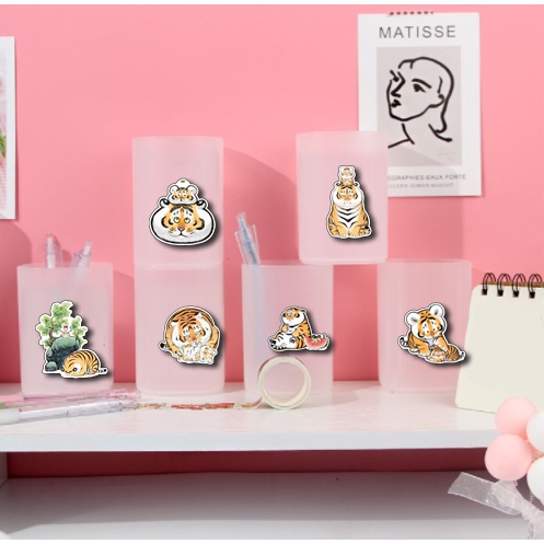 Cắm bút nhựa mờ ba anh em gấu CBNT4 molang pusheen gấu brown tonton khủng long hoàng đế mèo usagyuuun hổ mập