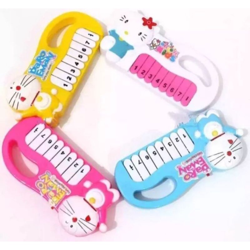 Đồ Chơi Đàn Piano Hình Mèo Doraemon / Hello kitty (ST 25 - P3)
