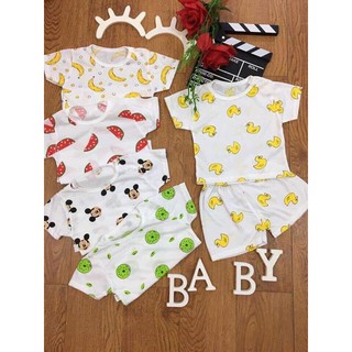 Quần áo trẻ em - Set 5 bộ cộc chuối cho bé từ 3-15kg
