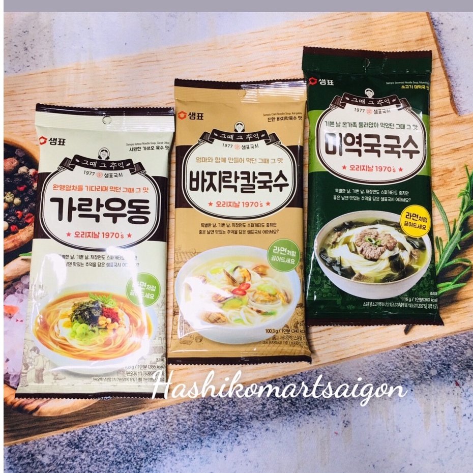 Mì sợi Hàn Quốc kèm sẵn sốt