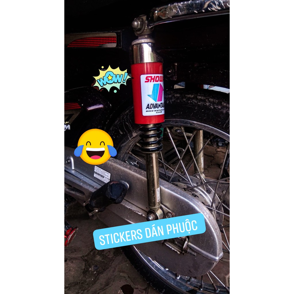 Tem con dán xe - dán phuộc MD, phuộc bình dầu v.v.