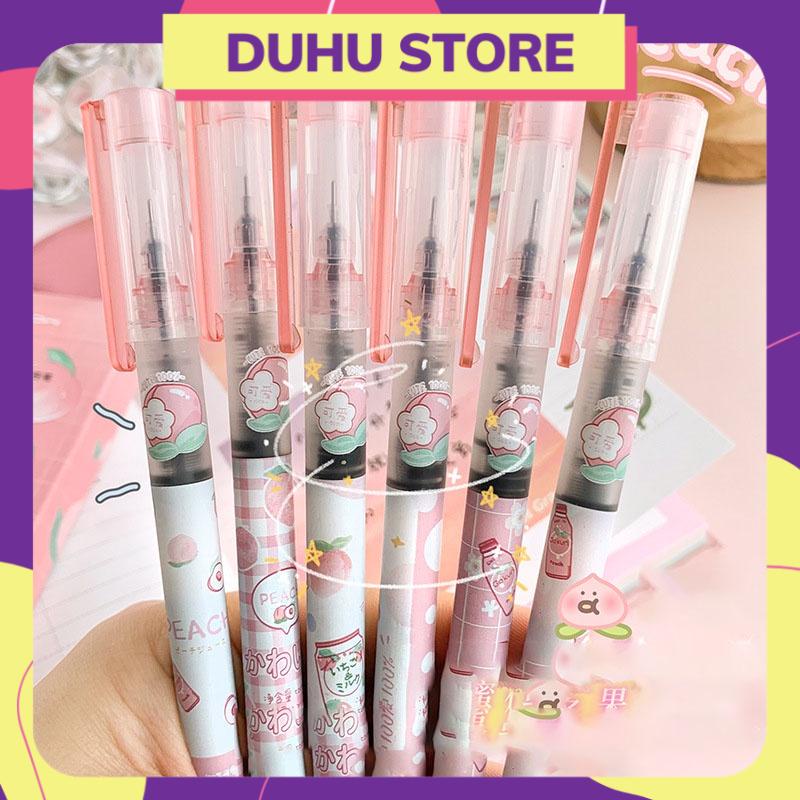 Bút Bi Có Nắp Ngòi 0.5MM Nước Nước Màu Đen Hoạt Hình Dễ Thương, Bút Mực Nước Hình Động Vật Cute DUHU B13