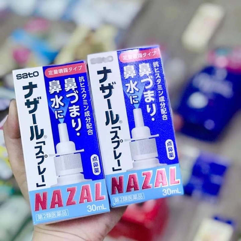 Lọ Xịt mũi viêm xoang Nazal Nhật Bản Sato chính hãng - Xịt khoáng Nazal | BigBuy360 - bigbuy360.vn