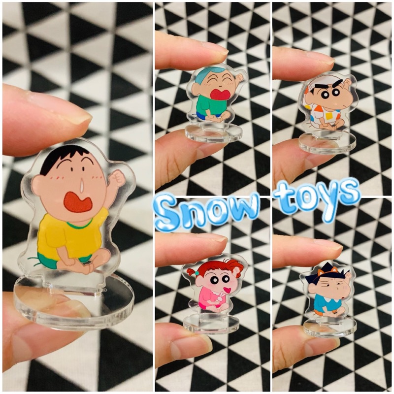 Mô Hình Tượng Standee Acrylic Mica Shin cậu bé bút chì - Nohara Shinnosuke Kazama Toru Sakurada Nene Sato Masao Bo