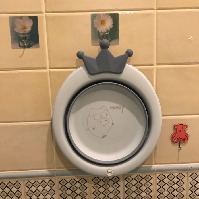 Chậu Tắm Bằng Nhựa Gấp Gọn Tiện Dụng Cho Bé