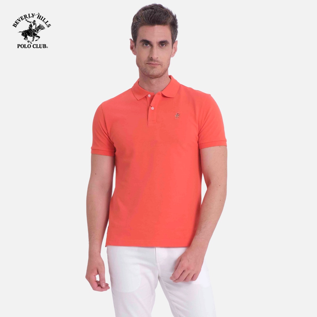 Beverly Hills Polo Club - Áo polo Ngắn tay Nam Slimfit Cam ngói OT- BHPC PMSSS20TL040