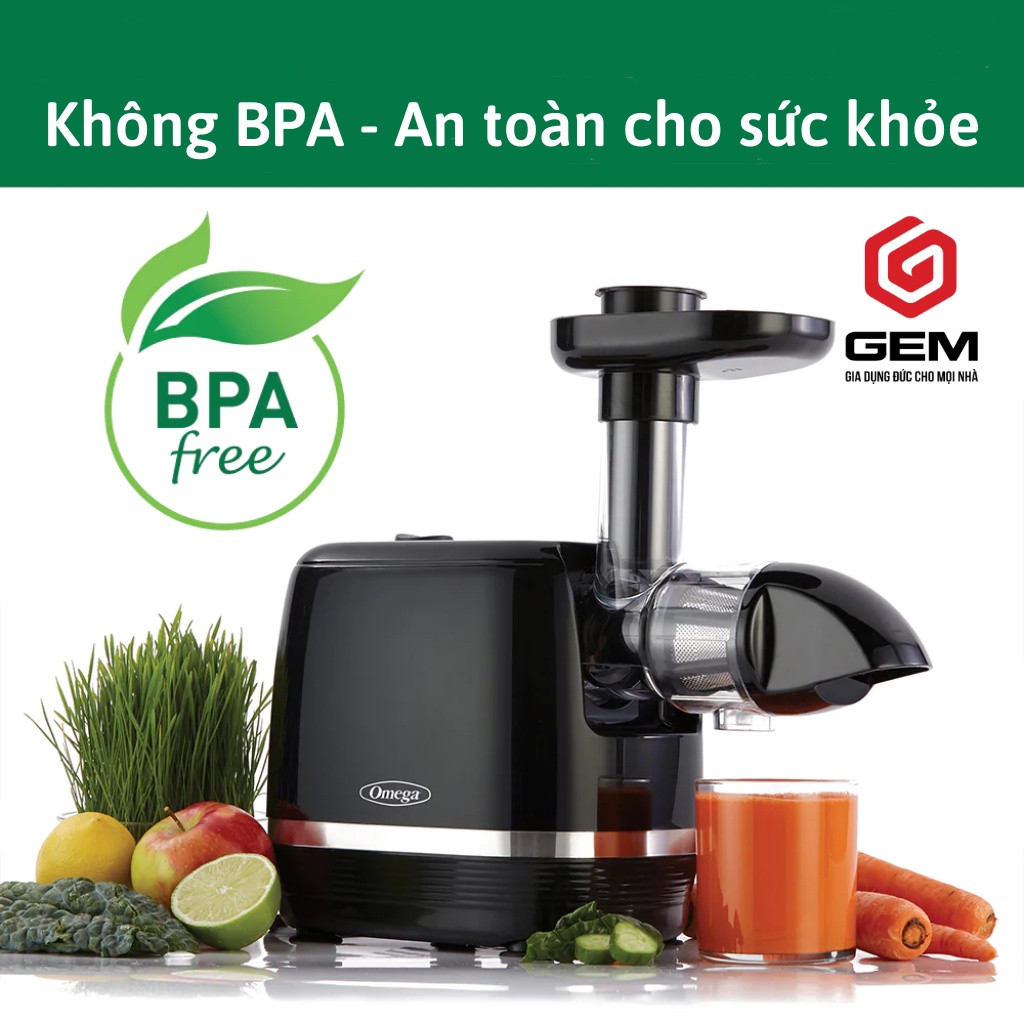 Máy ép chậm trục ngang OMEGA H3000 - Máy ép trái cây Chính hãng, Bảo hành 3 năm