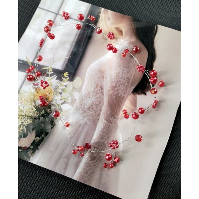 Dây cài tóc cô dâu kết hạt 👰👰👰