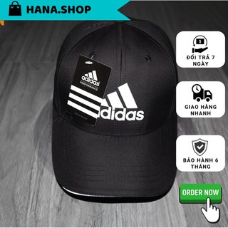 Nón lưỡi trai -Mũ nam nữ adidas 3 sọc phối lưới cực đẹp màu đen form unisex nam nữ RD-NONKET047