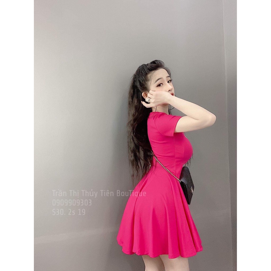 Set váy liền dáng xòe kèm quần cạp chun mã BT13