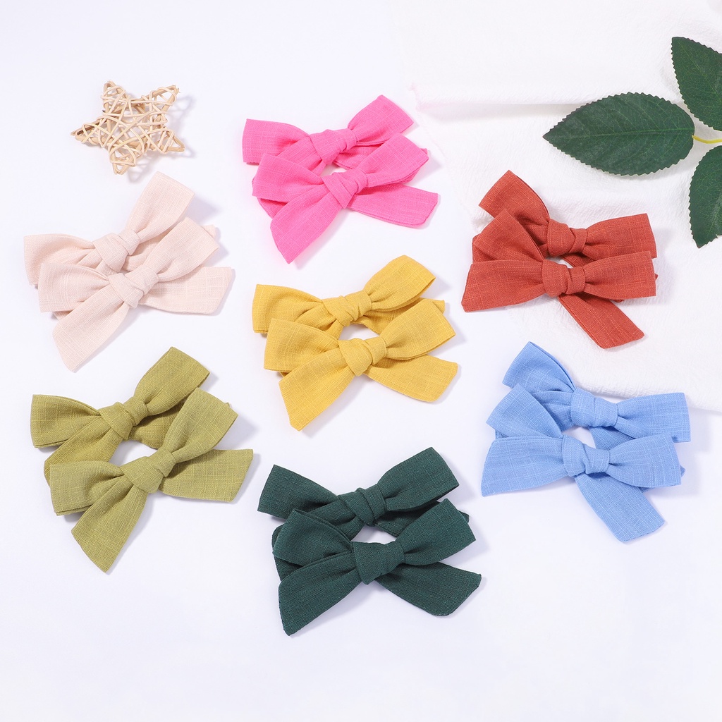 Cặp kẹp tóc KIDSBOWS hình nơ 3.9 inch thời trang cho nữ