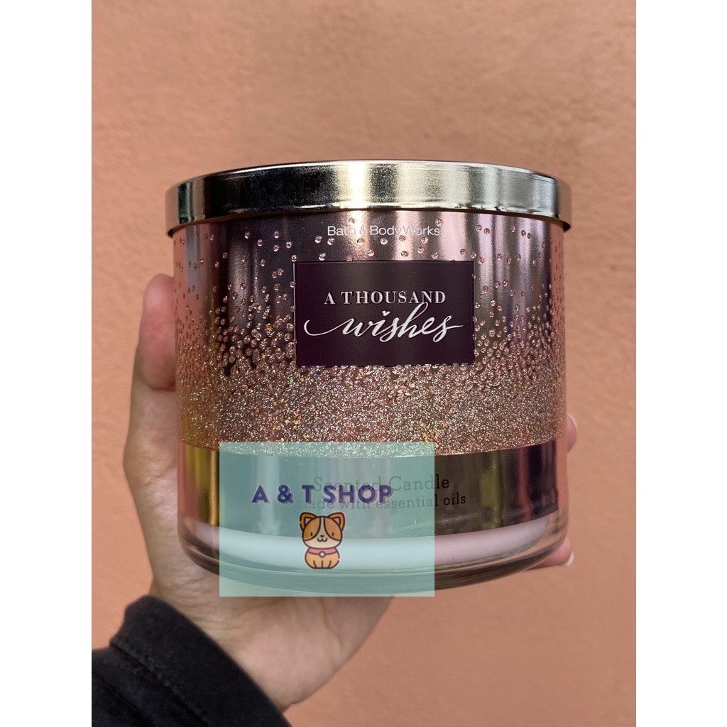 Nến thơm 3 bấc Bath & Body Works 411g  + tặng kèm hộp