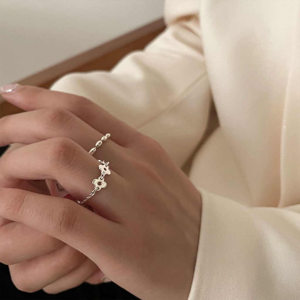 Nhẫn thời trang thiết kế tối giản có thể điều chỉnh