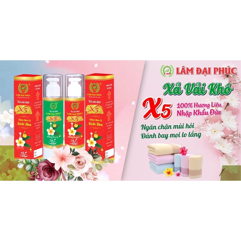 3 CHAI XẢ VẢI KHÔ X5 - LƯU HƯƠNG GẤP 5 LẦN CHỈ CẦN 1 LẦN XỊT THƠM MÁT CẢ 1 TUẦN