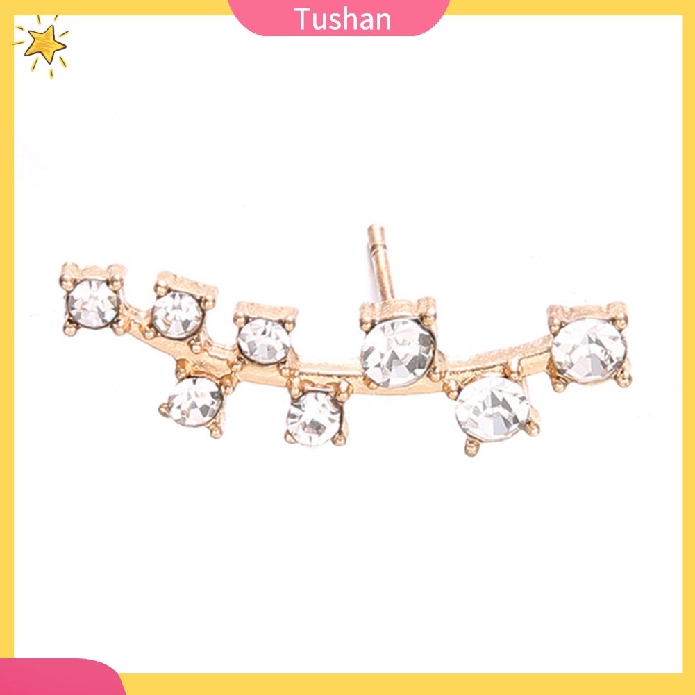 Bông tai đính đá lung linh xinh xắn hợp thời trang cho nữ