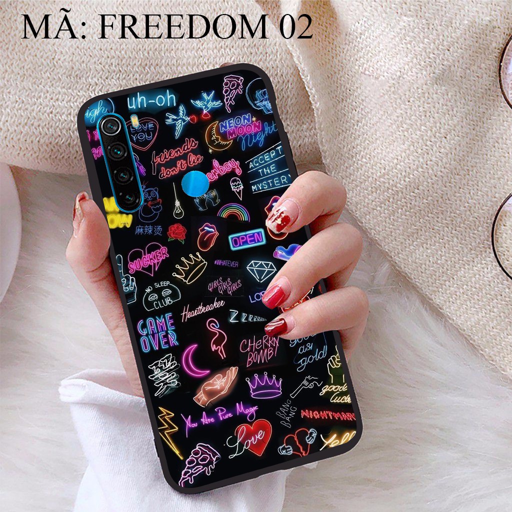 Ốp lưng Xiaomi Redmi Note 8 viền dẻo TPU BST Phong Cách Freedom