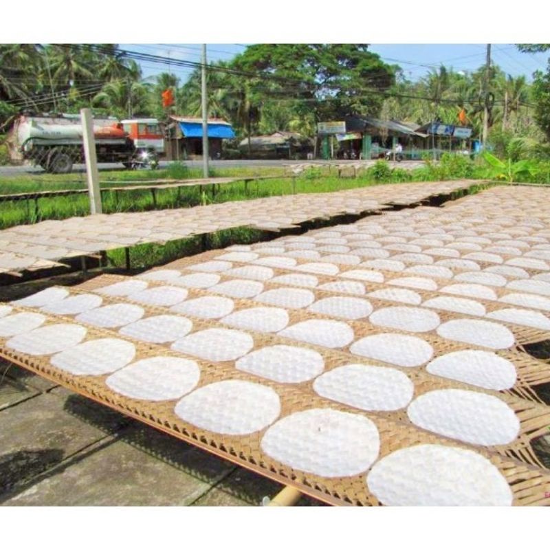 10 cái Bánh tráng mè nhúng Ninh Thuận - loại tròn