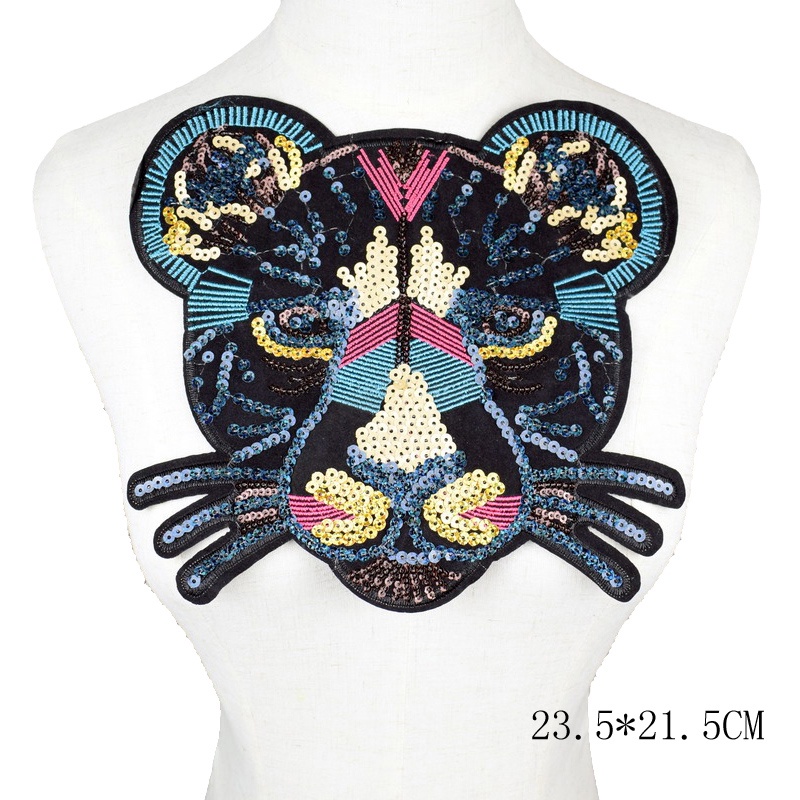 1 Miếng Dán Ủi Quần Áo Hình Hổ, Báo Đốm