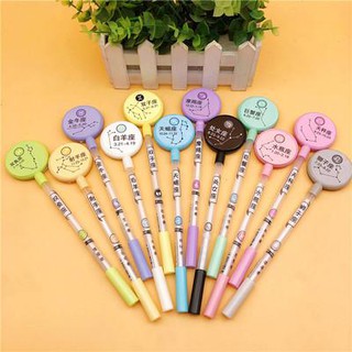 Bút 12 cung hoàng đạo tròn bút hoạt hình bút dễ thương bút kute viết gel