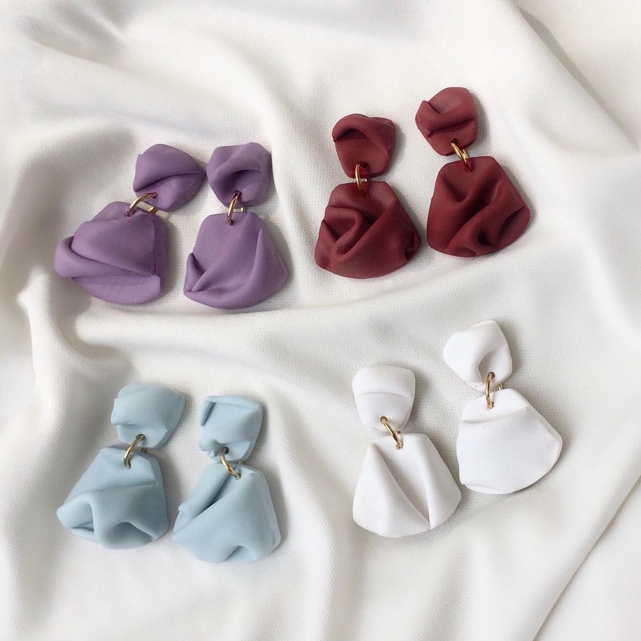 Bông Tai - Khuyên Tai Đất Sét Thủ Công Độc Đáo Nhẹ, Bền Và Chống Nước The Craft House