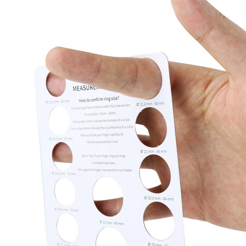Bảng Đo Kích Thước Nhẫn Đeo Ngón Tay Kích Thước US / UK Tiện Dụng
