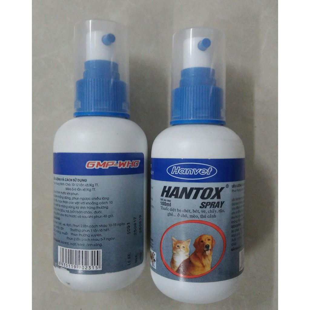 xịt ve Hantox -spray 100ml