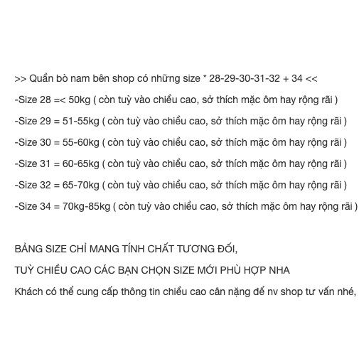 Quần jean nam XuBi chất đẹp màu sáng ( có size 34 )