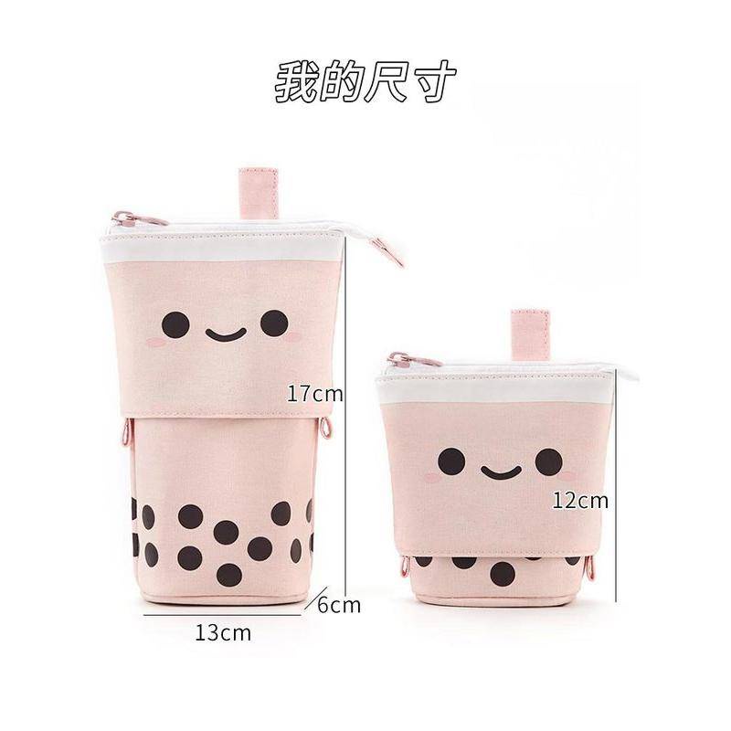 Hộp Đựng Bút Cỡ Lớn Họa Tiết Hoạt Hình Dễ Thương Phong Cách Hàn Quốc Cute Pencil Case for School Pencilbox Cheap Stationery Pencil Box Korean Style Kids Boy girl Adult Student Cartoon Milky Tea Large Korea  Large Capacity Special