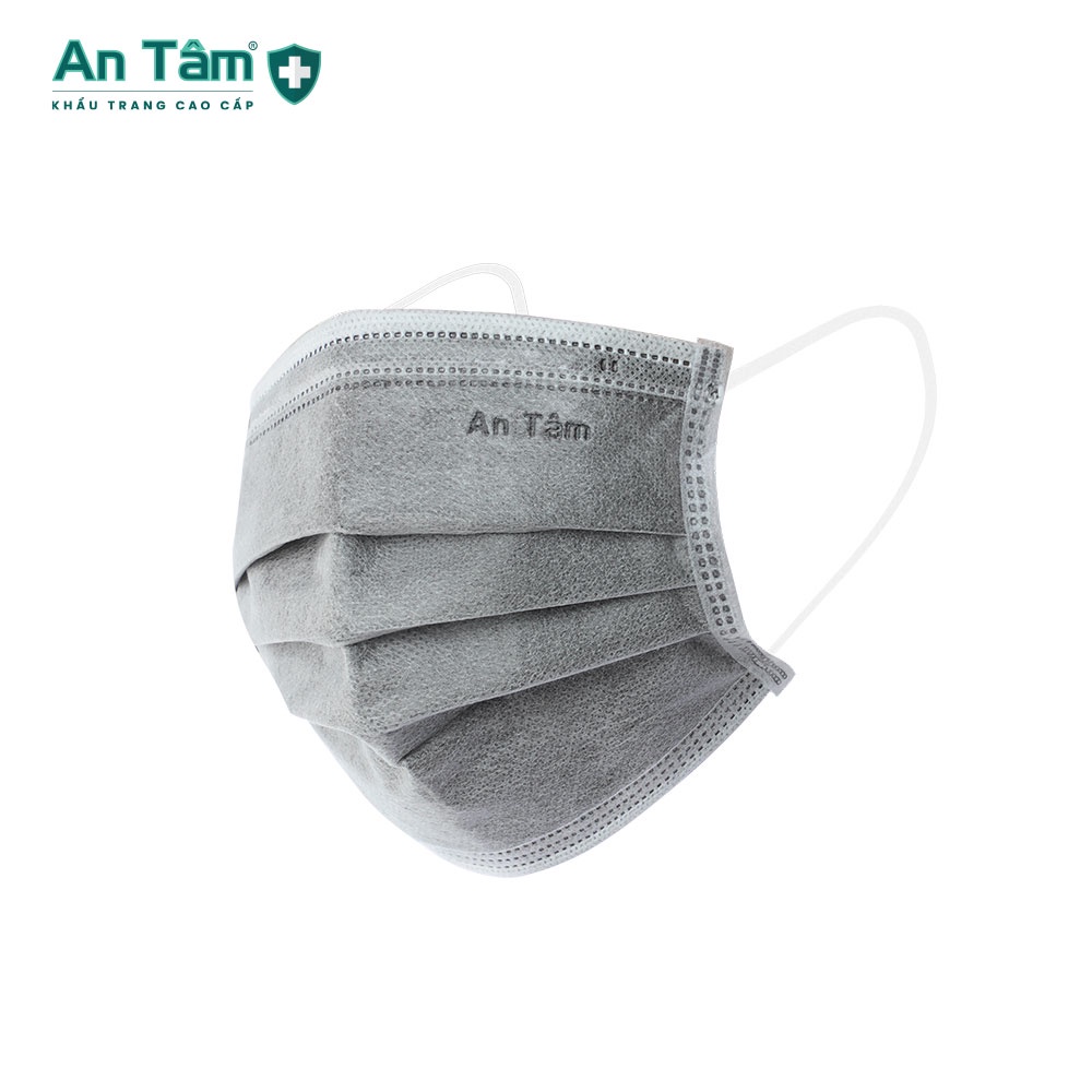 Combo 3 hộp khẩu trang y tế 4 lớp Giấy kháng khuẩn Chính Hãng AN TÂM - Hộp 50 cái